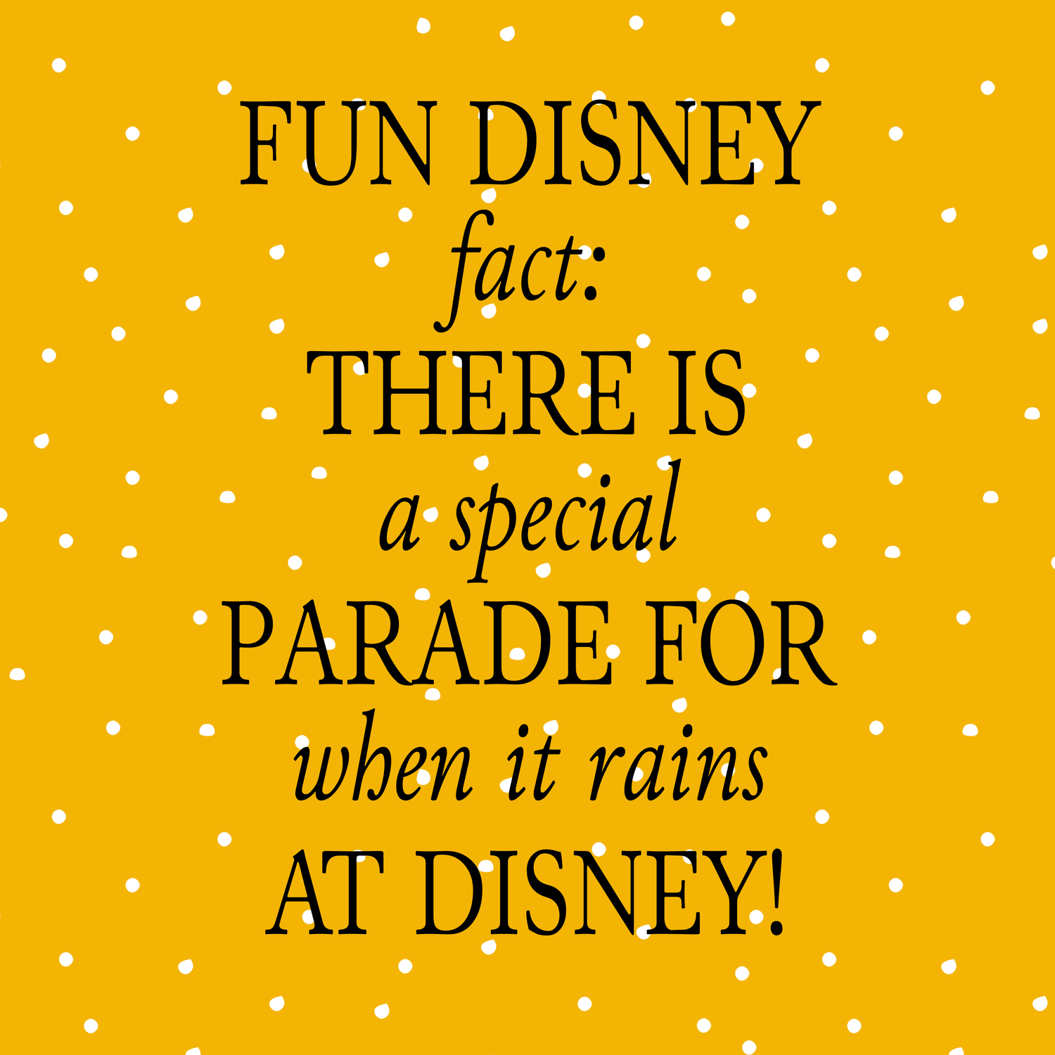 Rainy Day Disney World Activities