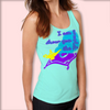 Arabian Princess Aladdin Women's Racerback Tank Top – Stretchy, Stylish, and Perfect for Theme Park Fans