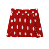 Polka Dot Mini Skort (Athletic Running Skirt with Shorts)