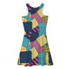 NMBC Women’s Sleeveless Dress – Knee-Length with Hand-Drawn Design