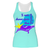 Arabian Princess Aladdin Women's Racerback Tank Top – Stretchy, Stylish, and Perfect for Theme Park Fans