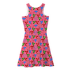 3 Fairies Women’s Sleeveless Dress – Knee-Length with Hand-Drawn Design