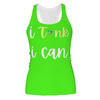 Tinkerbell Women's Racerback Tank Top – Stretchy, Stylish, and Perfect for Theme Park Fans