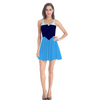 Blue Kiss the Girl Dress -Women's Fashion Tank Dress Mini Sleeveless Dress