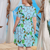 Robinhood Women's Theme Park Plus Size Dress with Pockets - Hand-Drawn Art