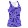 Purple Wall Women's Racerback Tank Top – Stretchy, Stylish, and Perfect for Theme Park Fans