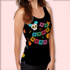 Coco Un Poco Loco Women's Racerback Tank Top – Stretchy, Stylish, and Perfect for Theme Park Fans