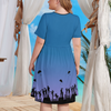 Chimney Sweep Women's Theme Park Plus Size Dress with Pockets - Hand-Drawn Art