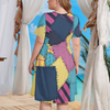 Sally NMBC Women's Theme Park Plus Size Dress with Pockets - Hand-Drawn Art