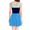 Blue Kiss the Girl Dress -Women's Fashion Tank Dress Mini Sleeveless Dress