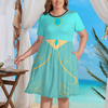 Arabian Princess Women's Theme Park Plus Size Dress with Pockets