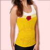 Belle Women's Racerback Tank Top – Stretchy, Stylish, and Perfect for Theme Park Fans