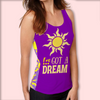 Rapunzel Women's Racerback Tank Top – Stretchy, Stylish, and Perfect for Theme Park Fans