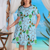 Robinhood Women's Theme Park Plus Size Dress with Pockets - Hand-Drawn Art
