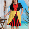 Pirate Women's Theme Park Plus Size Dress with Pockets - Hand-Drawn Art