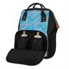Mouse Waves Parkhopping Bag - Best Park Bag - Comfortable XL Bookbag -Mommy Bag w Waterproof Pouch - Disneybounding Diaper Bag