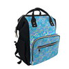Mouse Waves Parkhopping Bag - Best Park Bag - Comfortable XL Bookbag -Mommy Bag w Waterproof Pouch - Disneybounding Diaper Bag