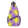 Rapunzel-inspired Sling Backpack with Sun Motif for Family Vacation at Theme Parks