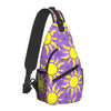 Rapunzel-inspired Sling Backpack with Sun Motif for Family Vacation at Theme Parks