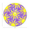 Magical Rapunzel Wall Clock - Sun and Purple Background