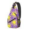 Rapunzel-inspired Sling Backpack with Sun Motif for Family Vacation at Theme Parks