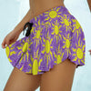 Rapunzel Running Skirt - Purple with Yellow Suns - Hand-Drawn Design - Mini Dress - All Over Print - Disney Princess Running Costume