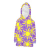Whimsical Rapunzel Sun Long Sleeve Hooded Dress, One-piece Dress For Girls, Fun & Unique Theme Park Attire, Outfit For Family Vacations
