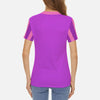 Rapunzel Purple and Pink Women's Short-sleeve T-Shirts Casual Tees