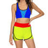 Snow White Princess race running princess Women's Activewear Sport Suit Racerback Braand Shorts Set