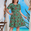 Moana Plus Size Dress with Pockets