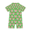 Matched Christmas Outfits for Theme Park Fans Matching Holiday Christmas Infant Baby Short Sleeves Button Romper Jumpsuits