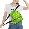 Custom Bags Leather Backpack Schoolbag 10.6" x 7" x 12.2"