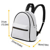 Custom Bags Leather Backpack Schoolbag 10.6" x 7" x 12.2"