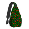 Christmas Wreath Unisex Cross-body Bag Lightweight Fashion Sling Bag