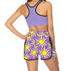 Rapunzel Running Activewear Sport Suit Racerback Bra and Shorts Set