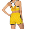 Princess Belle Women's Activewear Sport Suit Racerback Bra Shorts Set