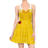 Belle Dress Belle Cosplay Belle Costume Women'sTank Dress Mini Sleeveless Dress