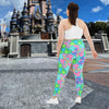 Mouse Art Plus Size Leggings, Hand Drawn Disney Artwork, Comfy Theme Park Wear, Perfect Gift For Disney Fans