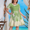 Adult Princess Tiana Women's Plus Size Disneybouning Dress with Pockets