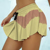 Pocahontas Skort Mini Skirt with shortsElastic Waist Skirt Sports Skirt