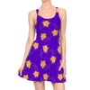 Asha Wish Star Short Running Dress with Hand Drawn Artwork Women's Tank Dress Mini Sleeveless Dress