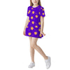 Wish Star Girl's Dress Short Sleeve Round Neck Dress