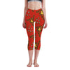 Pooh Hunny Women's High Waisted Capri Yoga leggings