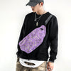 Figgy Fanny Large Waist Bag Waterproof Sling Bag Hand Drawn Artwork
