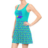 Aladdin Inspired Women's Fashion Tank Dress Mini Sleeveless Dress