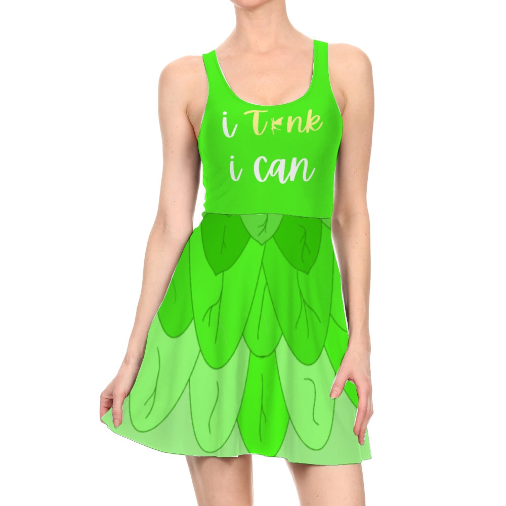 Tinkerbell Women's Tank Dress Mini Sleeveless Dress Tinkerbell Women's Tank Dress Mini Sleeveless Dress