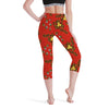 Pooh Hunny Women's High Waisted Capri Yoga leggings