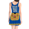 Anna Running Dress Frozen Womens Tank Dress Mini Sleeveless Dress